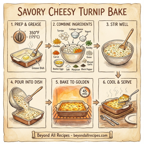 Savory Cheesy Turnip Bake instructions
