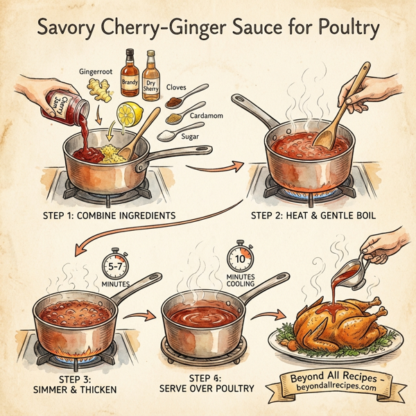 Savory Cherry-Ginger Sauce for Poultry instructions