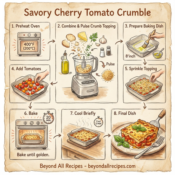 Savory Cherry Tomato Crumble instructions