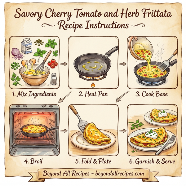 Savory Cherry Tomato and Herb Frittata instructions