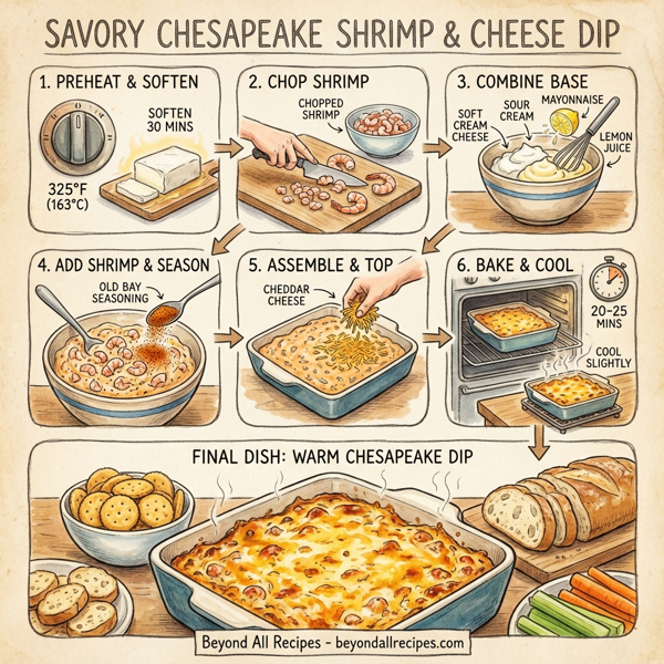 Savory Chesapeake Shrimp and Cheese Dip instructions