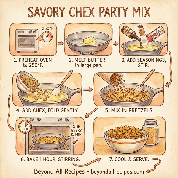 Savory Chex Party Mix instructions