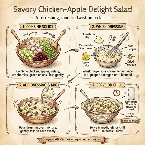Savory Chicken-Apple Delight Salad instructions