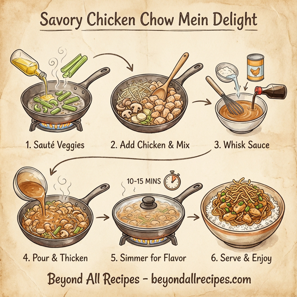 Savory Chicken Chow Mein Delight instructions