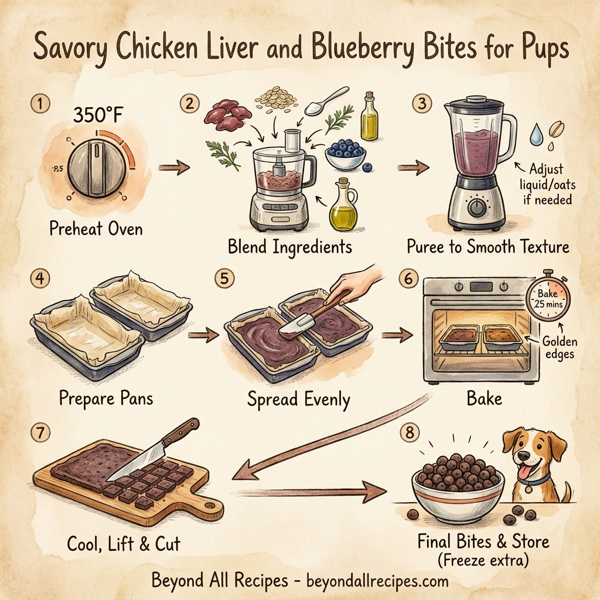 Savory Chicken Liver and Blueberry Bites instructions