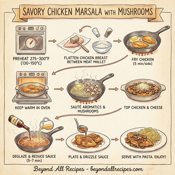 Savory Chicken Marsala with Mushrooms instructions
