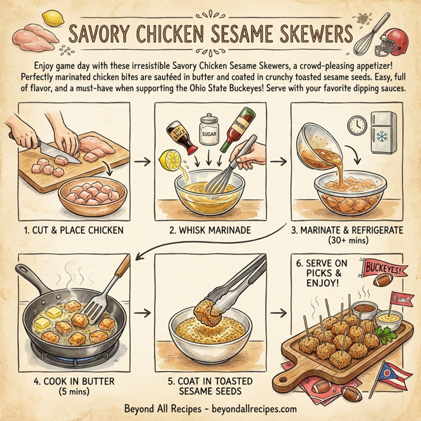 Savory Chicken Sesame Skewers instructions