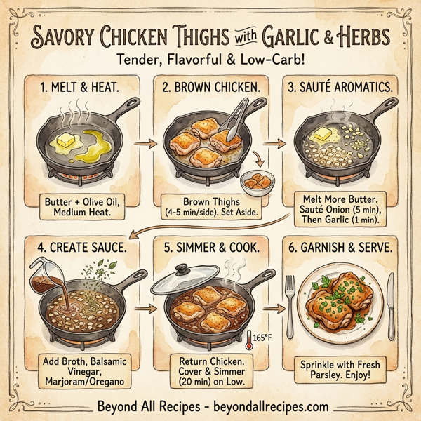 Savory Chicken Thighs with Garlic and Herbs instructions