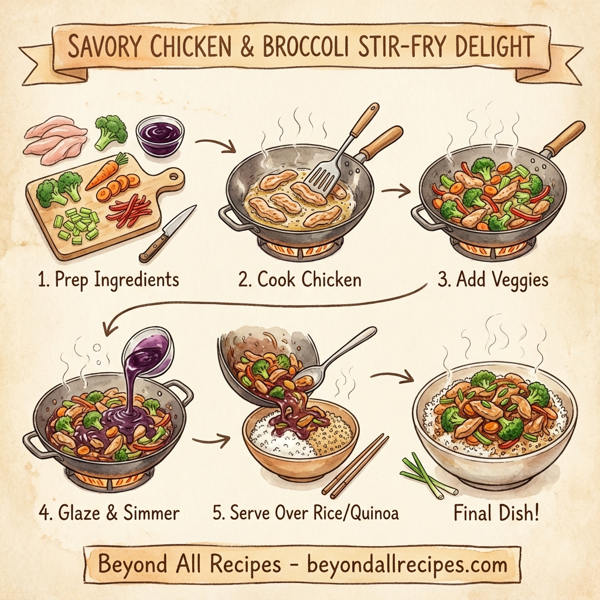 Savory Chicken & Broccoli Stir-Fry Delight instructions
