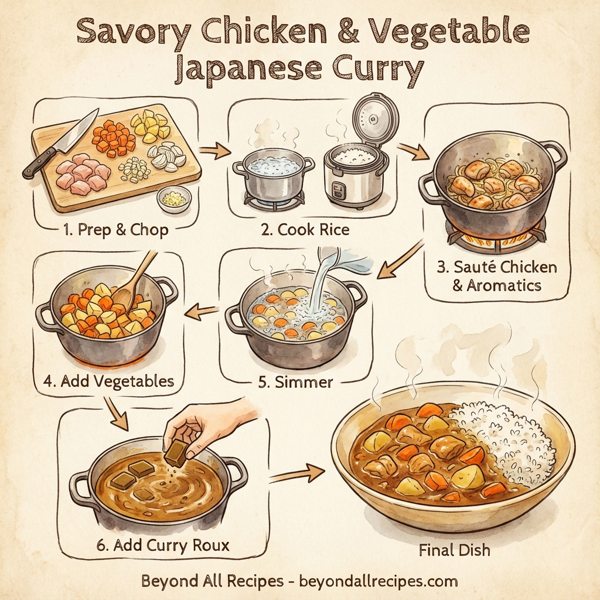 Savory Chicken & Vegetable Japanese Curry instructions