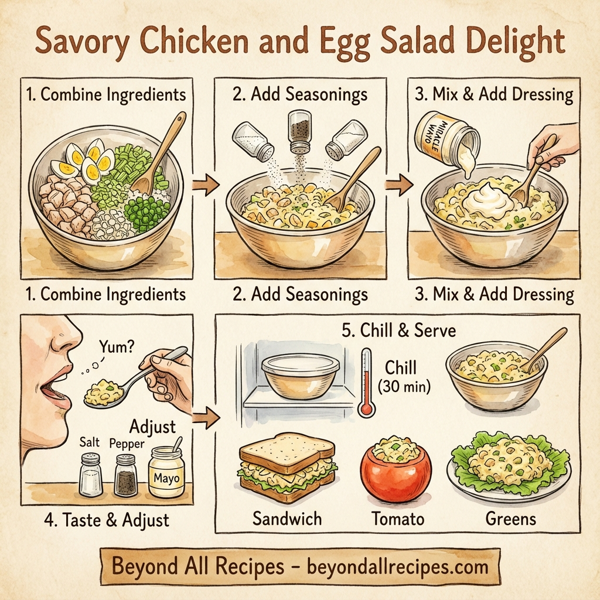 Savory Chicken and Egg Salad Delight instructions