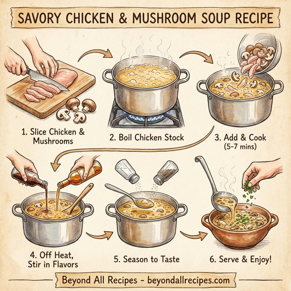 Savory Chicken and Mushroom Soup instructions
