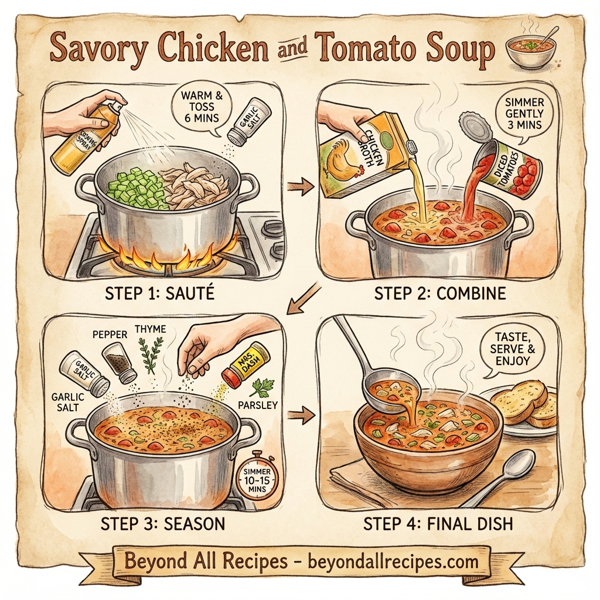 Savory Chicken and Tomato Soup instructions