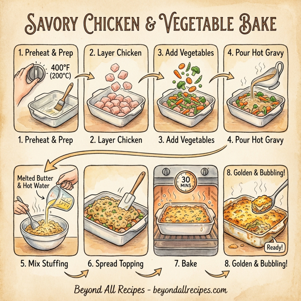Savory Chicken and Vegetable Bake instructions