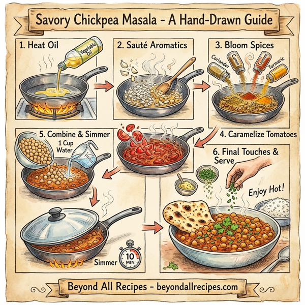 Savory Chickpea Masala instructions