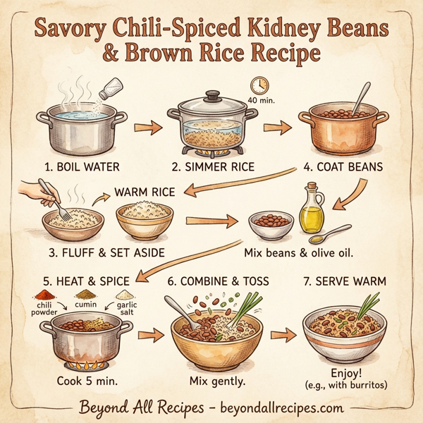 Savory Chili-Spiced Kidney Beans & Brown Rice instructions
