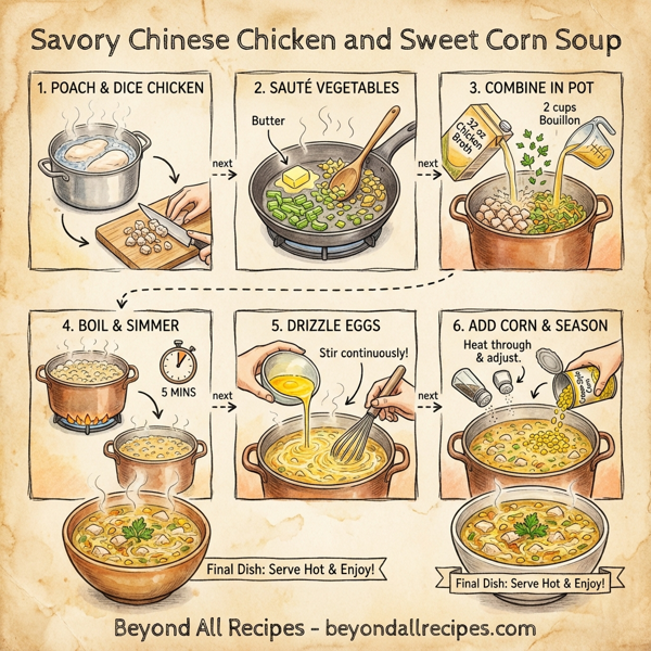 Savory Chinese Chicken and Sweet Corn Soup instructions
