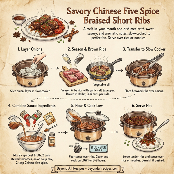 Savory Chinese Five Spice Braised Short Ribs instructions