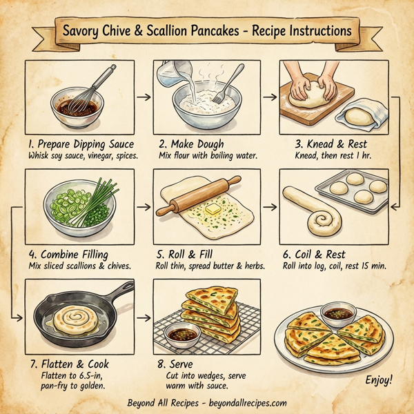 Savory Chive & Scallion Pancakes instructions