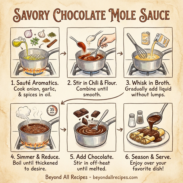 Savory Chocolate Mole Sauce instructions