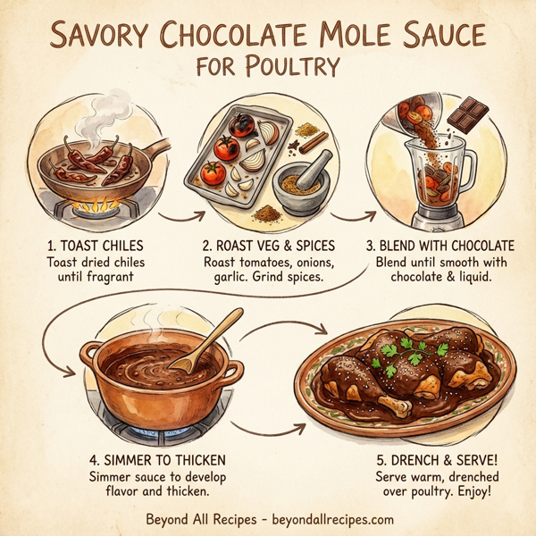 Savory Chocolate Mole Sauce for Poultry instructions