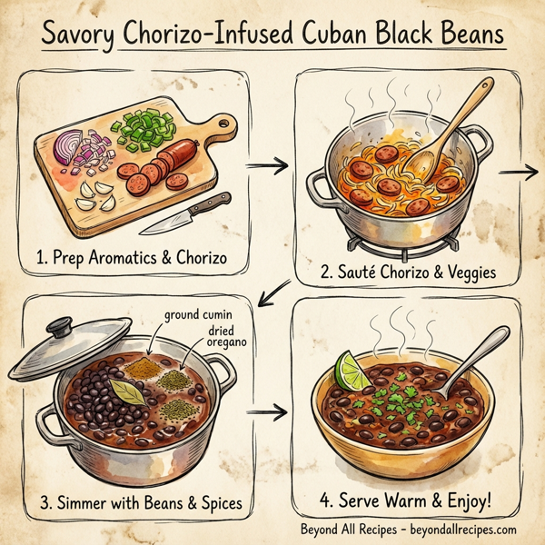 Savory Chorizo-Infused Cuban Black Beans instructions