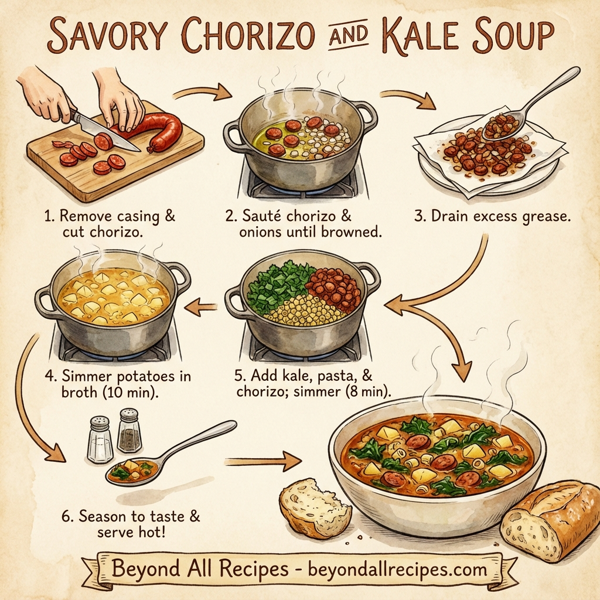 Savory Chorizo and Kale Soup instructions