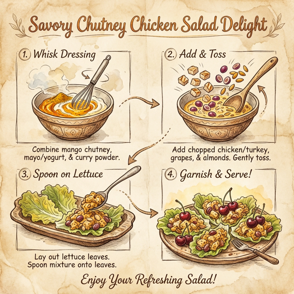 Savory Chutney Chicken Salad Delight instructions