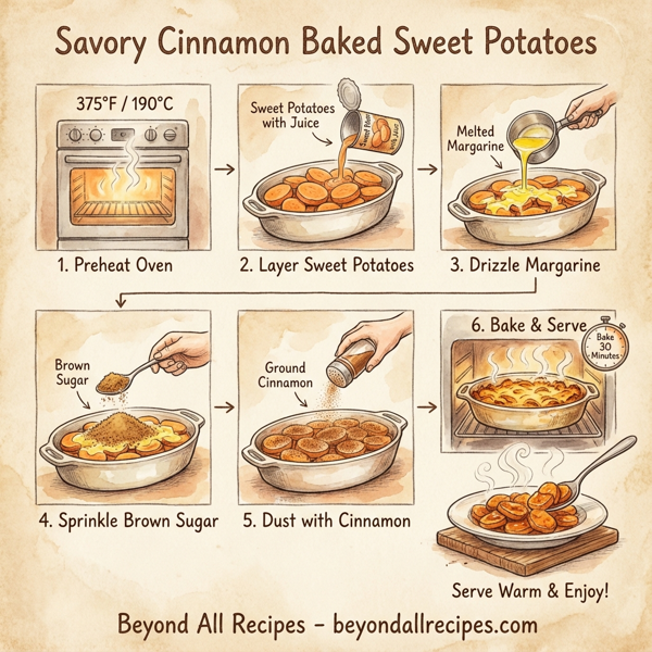 Savory Cinnamon Baked Sweet Potatoes instructions