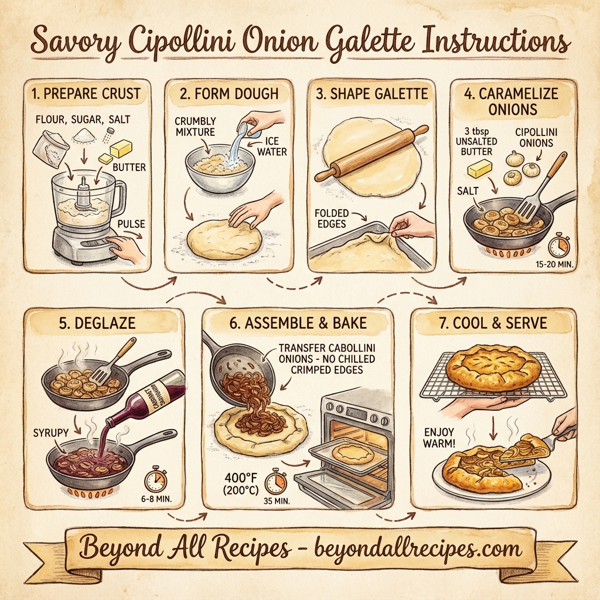 Savory Cipollini Onion Galette instructions