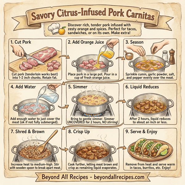 Savory Citrus-Infused Pork Carnitas instructions