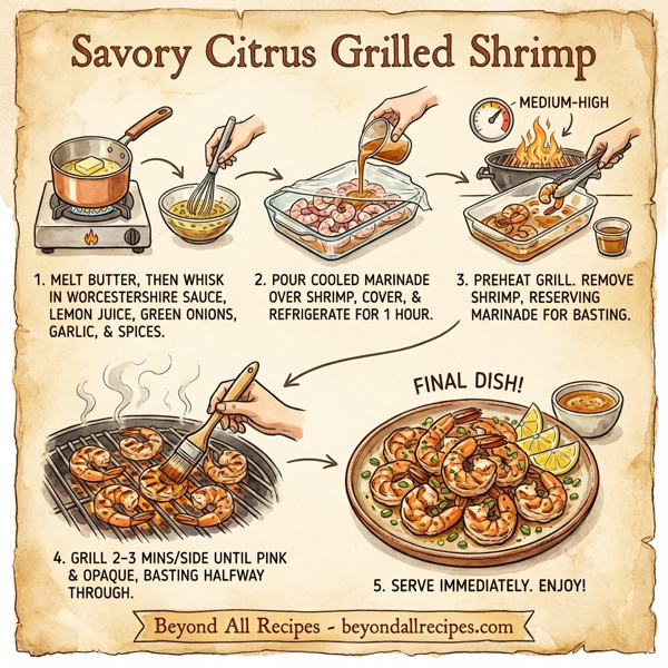 Savory Citrus Grilled Shrimp instructions