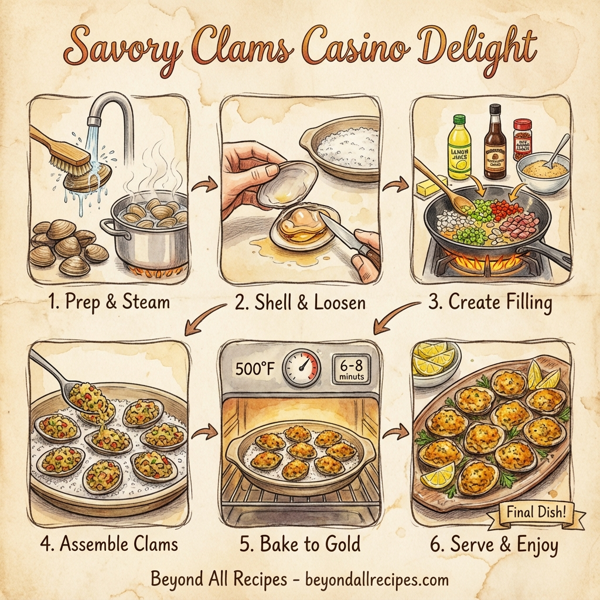 Savory Clams Casino Delight instructions