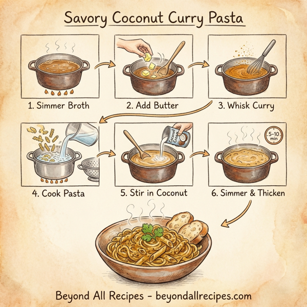 Savory Coconut Curry Pasta instructions