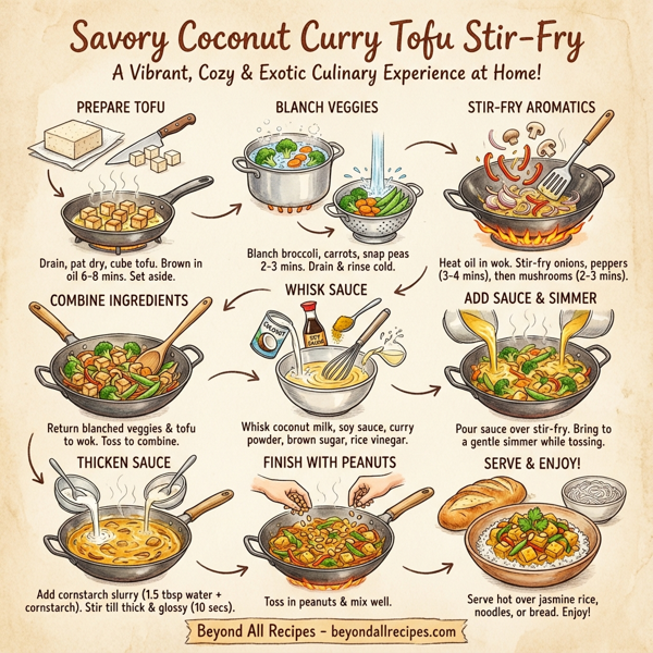 Savory Coconut Curry Tofu Stir-Fry instructions