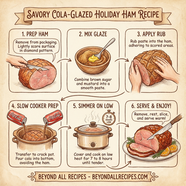 Savory Cola-Glazed Holiday Ham instructions