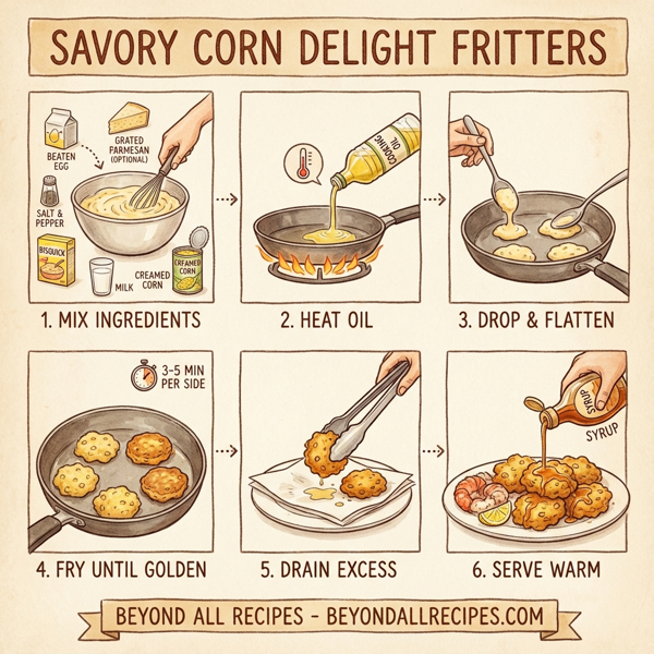 Savory Corn Delight Fritters instructions