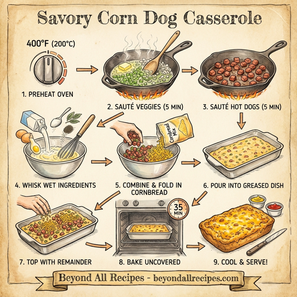 Savory Corn Dog Casserole instructions