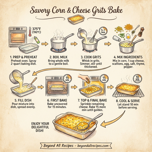 Savory Corn & Cheese Grits Bake instructions