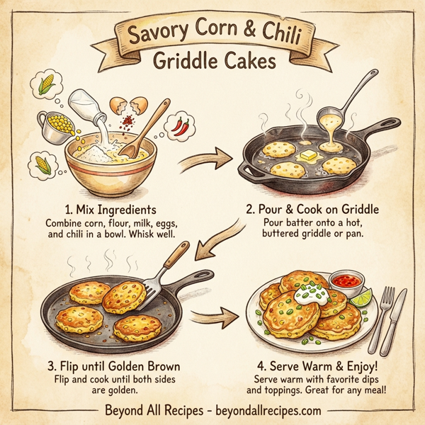 Savory Corn & Chili Griddle Cakes instructions