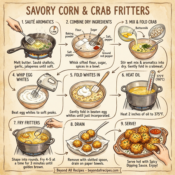 Savory Corn and Crab Fritters instructions