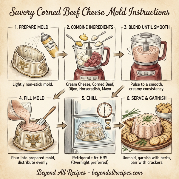 Savory Corned Beef Cheese Mold instructions