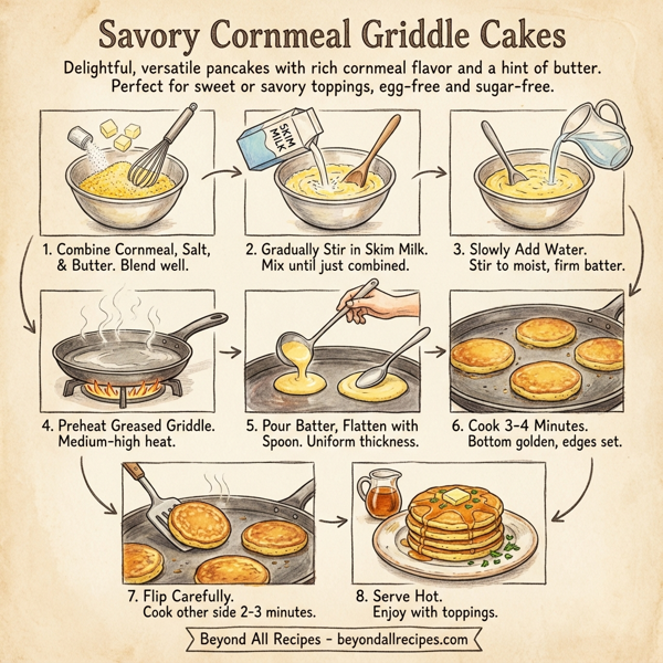 Savory Cornmeal Griddle Cakes instructions