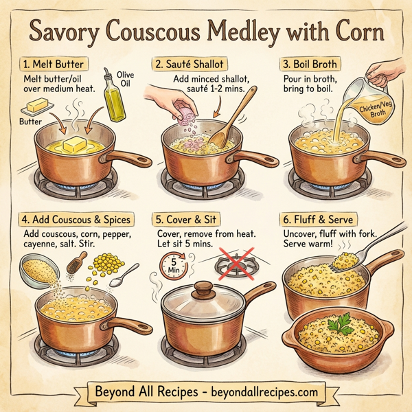 Savory Couscous Medley with Corn instructions