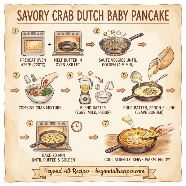 Savory Crab Dutch Baby Pancake instructions