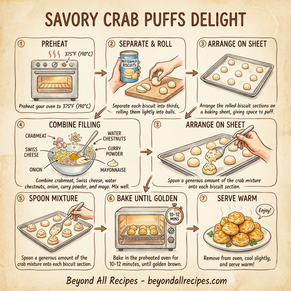 Savory Crab Puffs Delight instructions