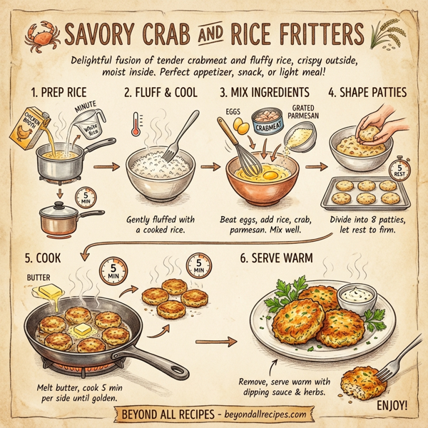 Savory Crab and Rice Fritters instructions