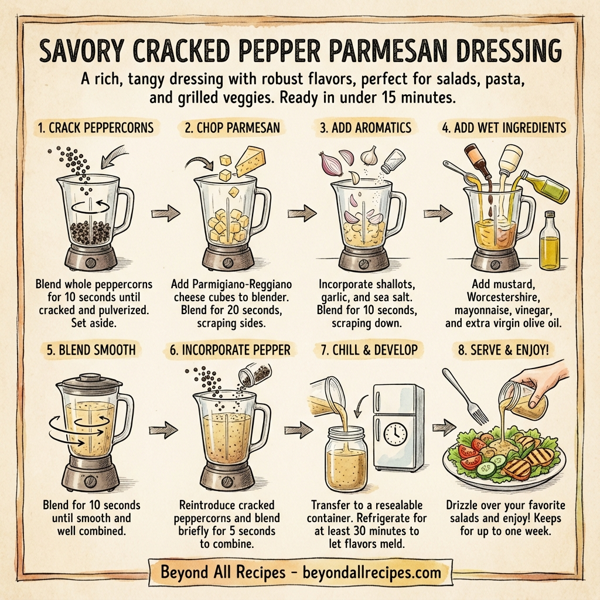 Savory Cracked Pepper Parmesan Dressing instructions