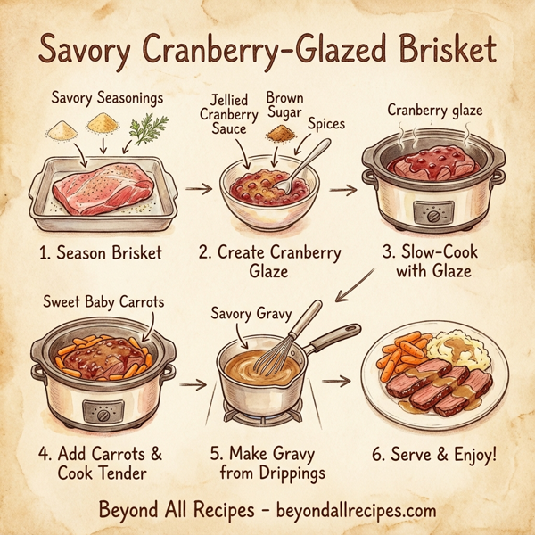 Savory Cranberry-Glazed Brisket instructions