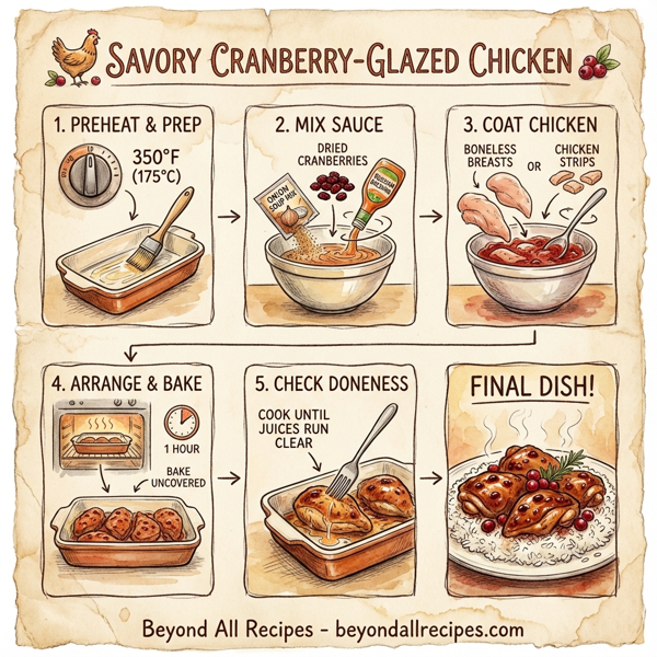 Savory Cranberry-Glazed Chicken instructions